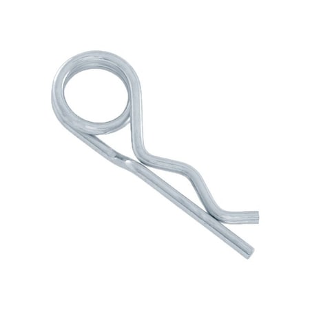 Heritage Industrial Double Loop Bridge Cotter Pin, 0.148 in Dia, 3-1/8 in L, Spring Wire, PK 1 BPD-252